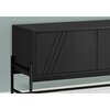Monarch Specialties Tv Stand, 60 Inch, Console, Storage Cabinet, Living Room, Bedroom, Black Laminate I 2734
